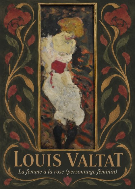 Louis Valtat La Femme À La Rose (Personnage Féminin) No6 - Juliste