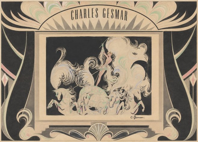 Charles Gesmar Art Deco Fantasy No5 - Juliste