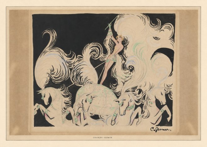 Charles Gesmar Art Deco Fantasy No6 - Juliste