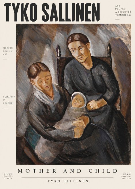 Tyko Sallinen Mother and Child No2 - Juliste