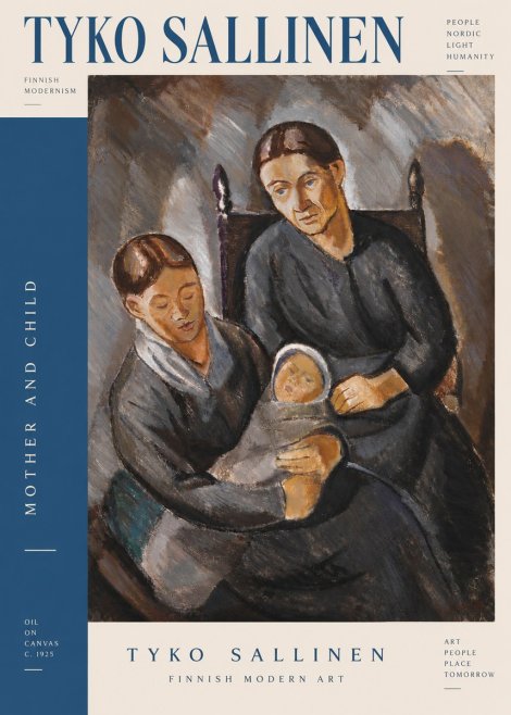 Tyko Sallinen Mother and Child No4 - Juliste