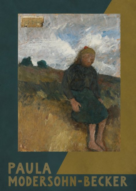 Paula Modersohn-Becker Seated Girl in the Moor No5 - Juliste
