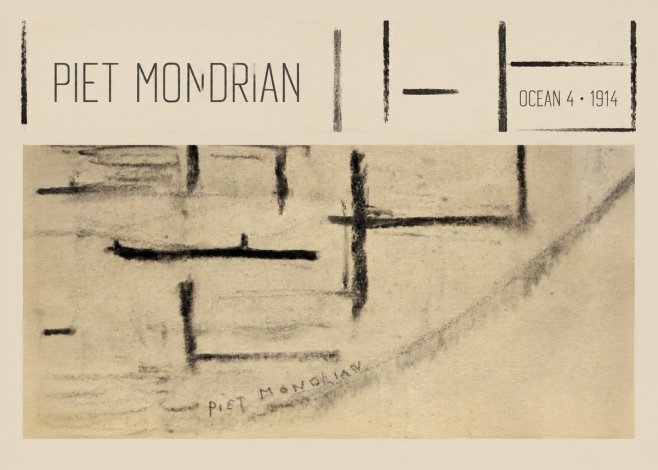Piet Mondrian Ocean 4 No4 - Juliste