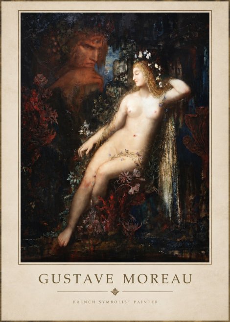 Gustave Moreau Hélène No4 - Juliste