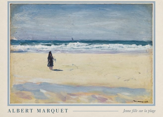 Albert Marquet Jeune Fille Sur La Plage No6 - Juliste