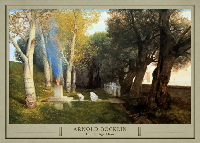 Arnold Böcklin Der Heilige Hain II No3 - Juliste