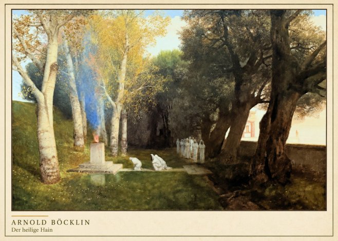 Arnold Böcklin Der Heilige Hain II No4 - Juliste
