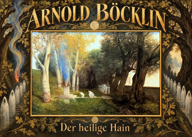 Arnold Böcklin Der Heilige Hain II No6 - Juliste
