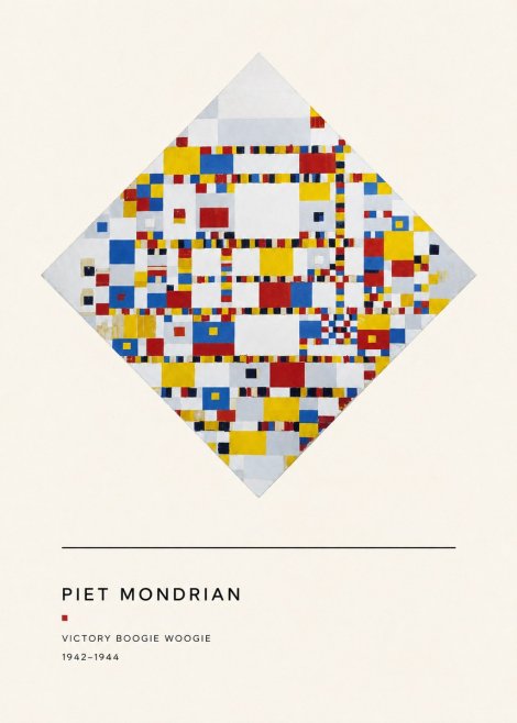 Piet Mondrian Victory Boogie Woogie No4 - Juliste