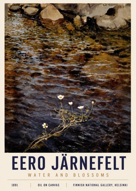 Eero Järnefelt Water and Blossoms No4 - Juliste