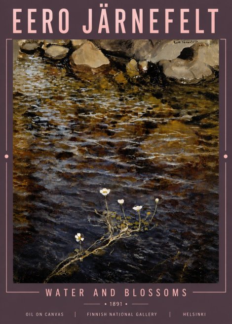 Eero Järnefelt Water and Blossoms No5 - Juliste