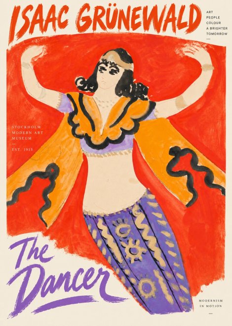 Isaac Grünewald The Dancer I No4 - Juliste