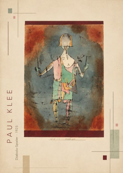 Paul Klee Diabolo-spieler No2 - Juliste