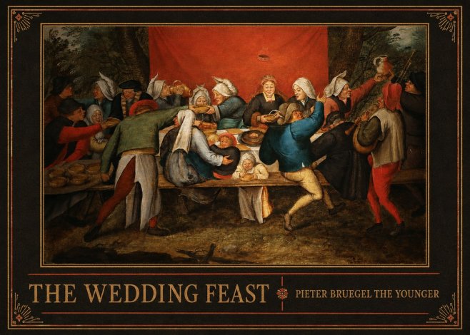 Pieter Bruegel The Wedding Feast No2 - Juliste