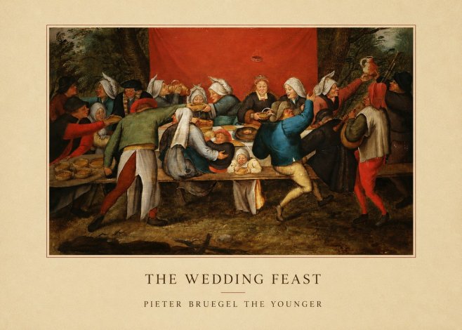 Pieter Bruegel The Wedding Feast No4 - Juliste