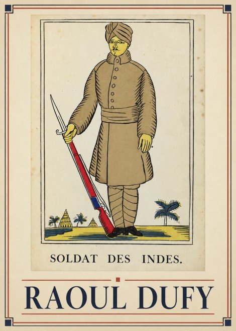 Raoul Dufy Soldat Des Indes. No1 - Juliste