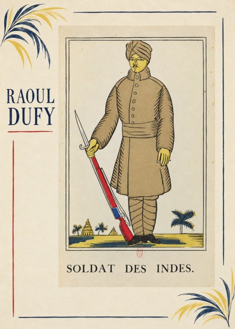 Raoul Dufy Soldat Des Indes. No3 - Juliste