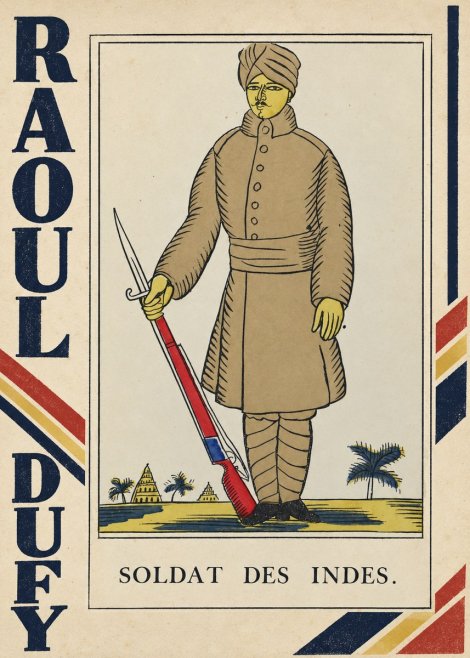 Raoul Dufy Soldat Des Indes. No4 - Juliste