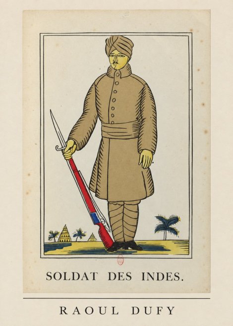 Raoul Dufy Soldat Des Indes. No6 - Juliste