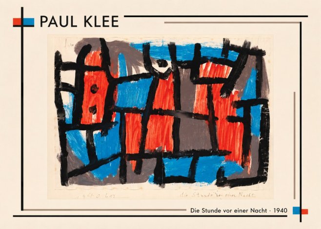 Paul Klee Die Stunde Vor Einer Nacht No2 - Juliste
