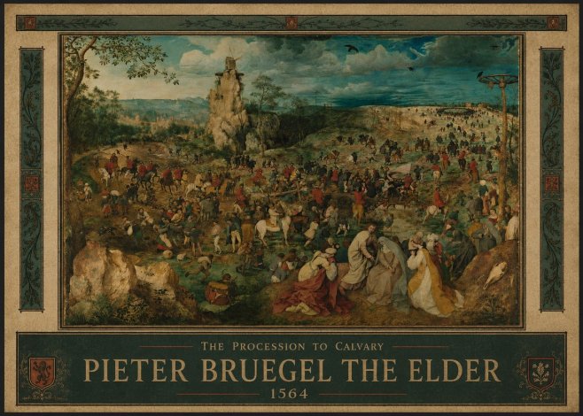 Pieter Bruegel The Processsson to Calvary No3 - Juliste