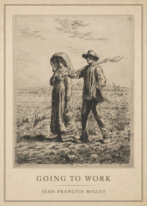 Jean-François Millet Going to Work No1 - Juliste