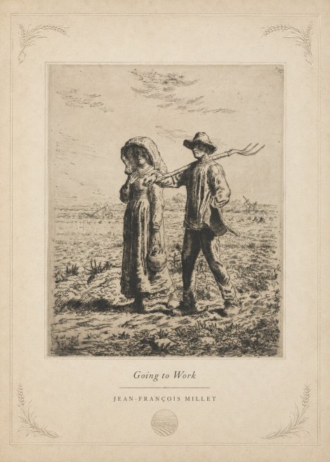 Jean-François Millet Going to Work No5 - Juliste
