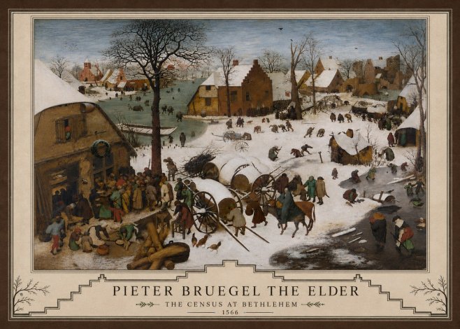 Pieter Bruegel The Census at Bethlehem IV No3 - Juliste