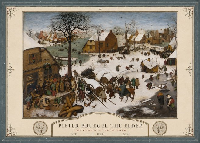 Pieter Bruegel The Census at Bethlehem IV No4 - Juliste