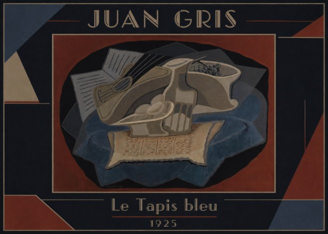 Juan Gris Le Tapis Bleu No2 - Juliste
