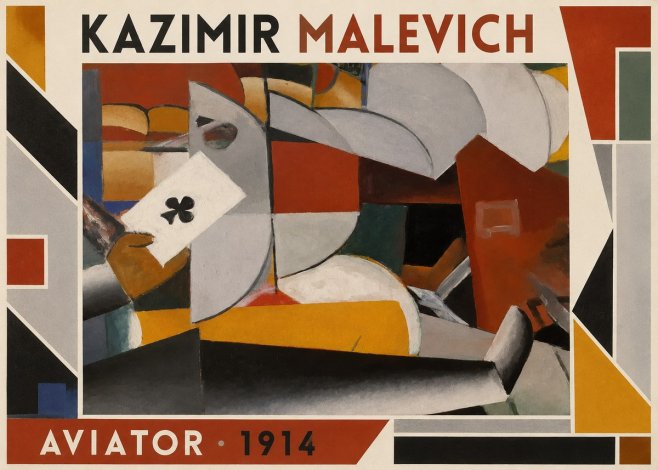 Kazimir Malevich Aviator No1 - Juliste
