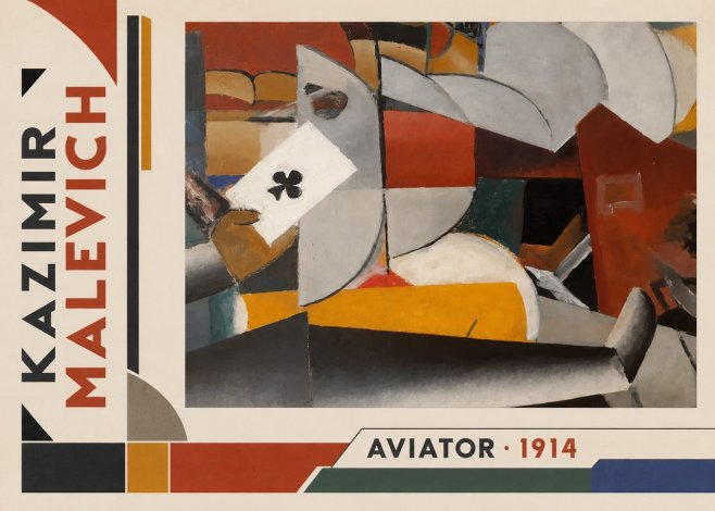 Kazimir Malevich Aviator No2 - Juliste