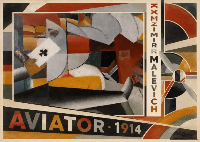 Kazimir Malevich Aviator No4 - Juliste