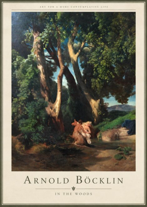 Arnold Böcklin In the Woods No4 - Juliste