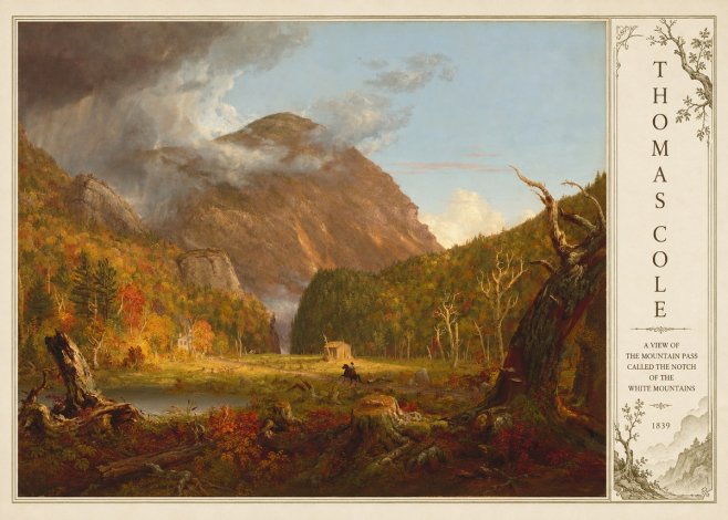 Thomas Cole A View of the Mountain Pass Called the Notch of the White Mountains No4 - Juliste