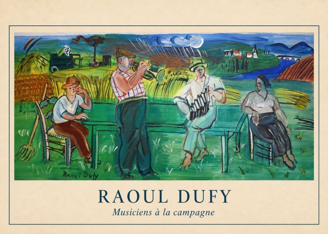 Raoul Dufy Musiciens À La Campagne No4 - Juliste