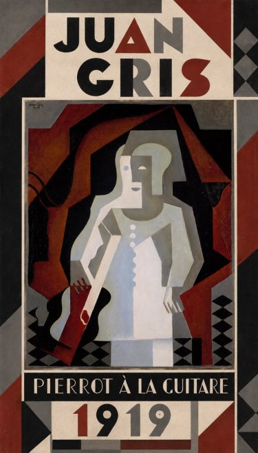 Juan Gris Pierrot À La Guitare No1 - Juliste