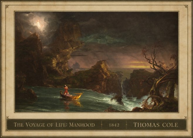 Thomas Cole The Voyage of Life: Manhood III No1 - Juliste