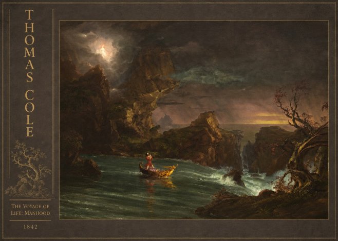 Thomas Cole The Voyage of Life: Manhood III No3 - Juliste