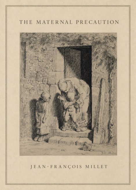 Jean-François Millet The Maternal Precaution No1 - Juliste