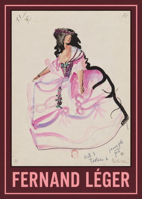 Fernand Léger Jeune Fille Fête No1 - Juliste