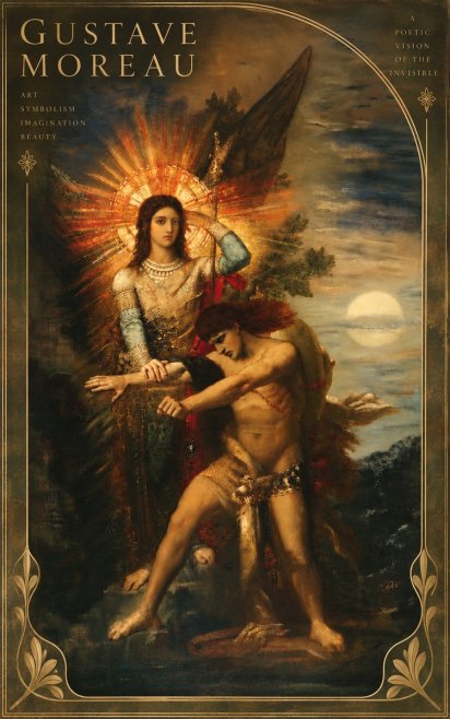Gustave Moreau The Archangel Michael No5 - Juliste