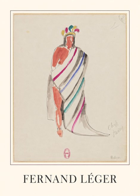 Fernand Léger Chefs Indiens No5 - Juliste