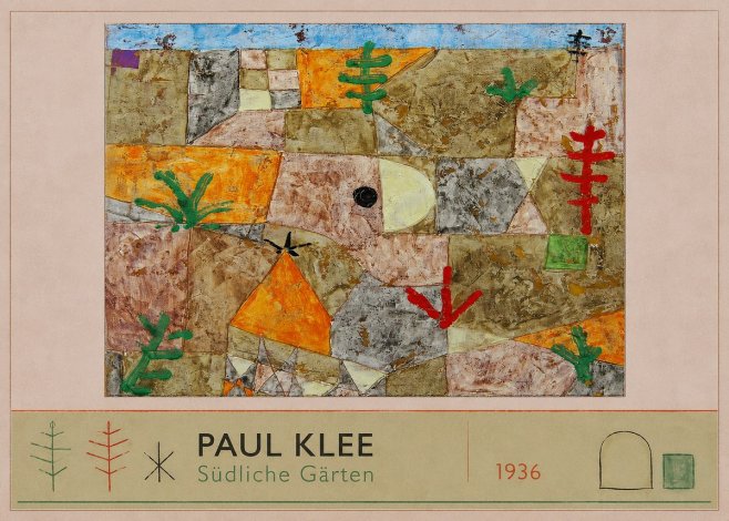 Paul Klee Südliche Gärten No2 - Juliste
