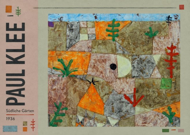 Paul Klee Südliche Gärten No3 - Juliste