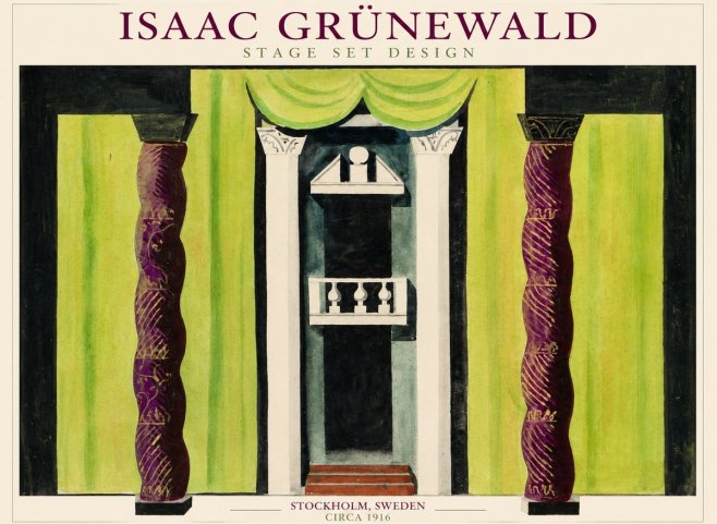 Isaac Grünewald Stage Set Design No1 - Juliste