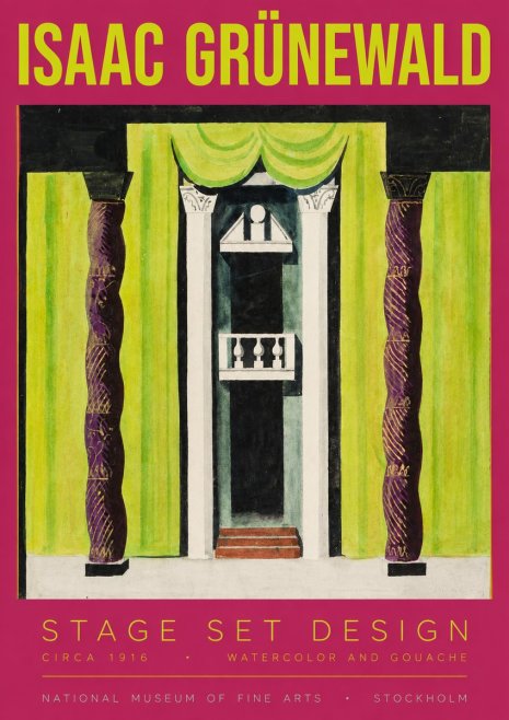 Isaac Grünewald Stage Set Design No3 - Juliste