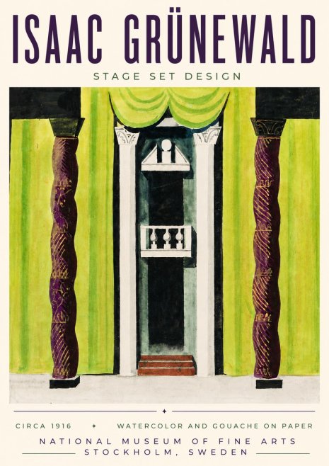 Isaac Grünewald Stage Set Design No6 - Juliste