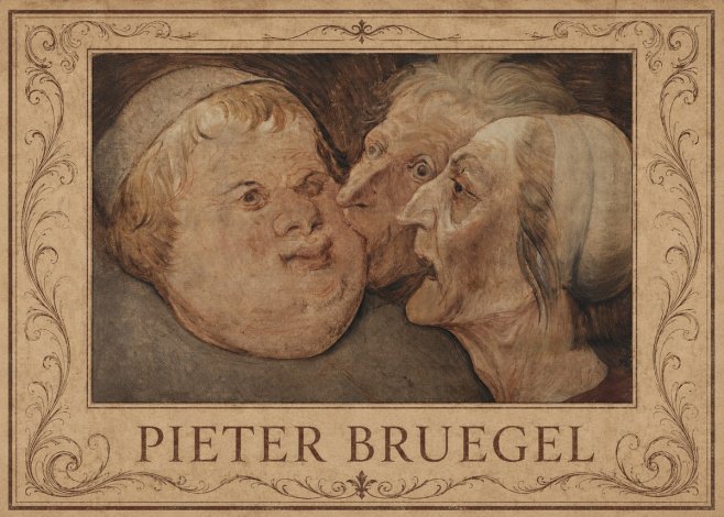 Pieter Bruegel Three Grotesque Heads No1 - Juliste