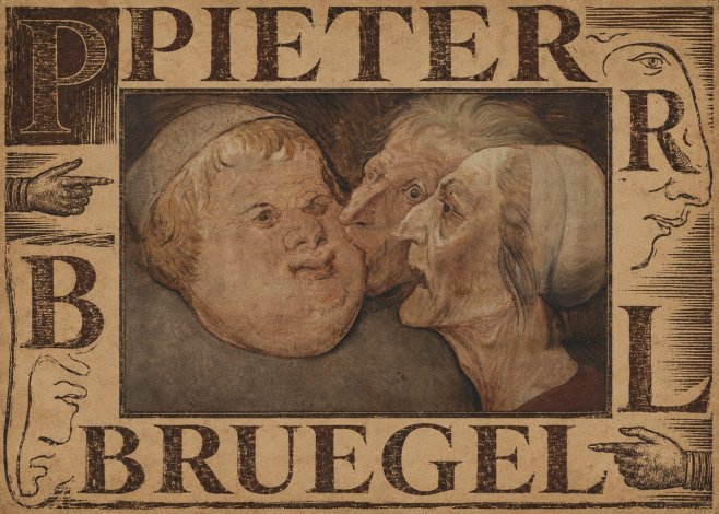 Pieter Bruegel Three Grotesque Heads No4 - Juliste